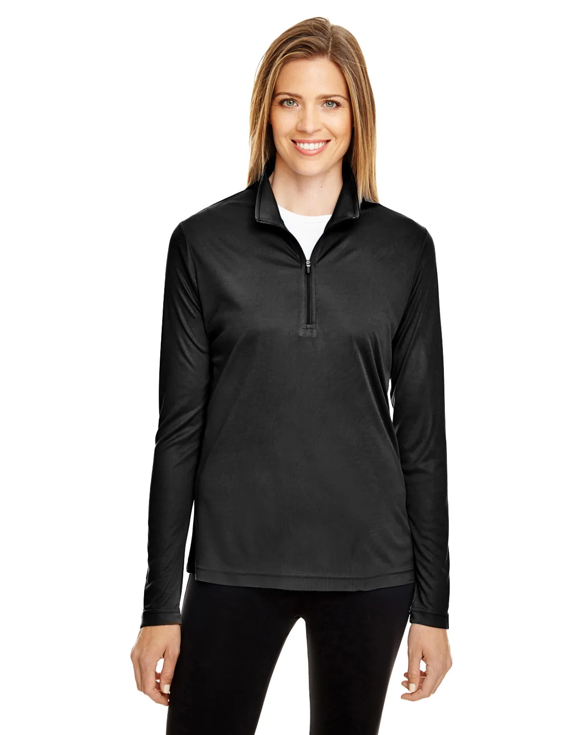 Team 365 Women's Zone Performance Quarter-Zip Pullover Sweater