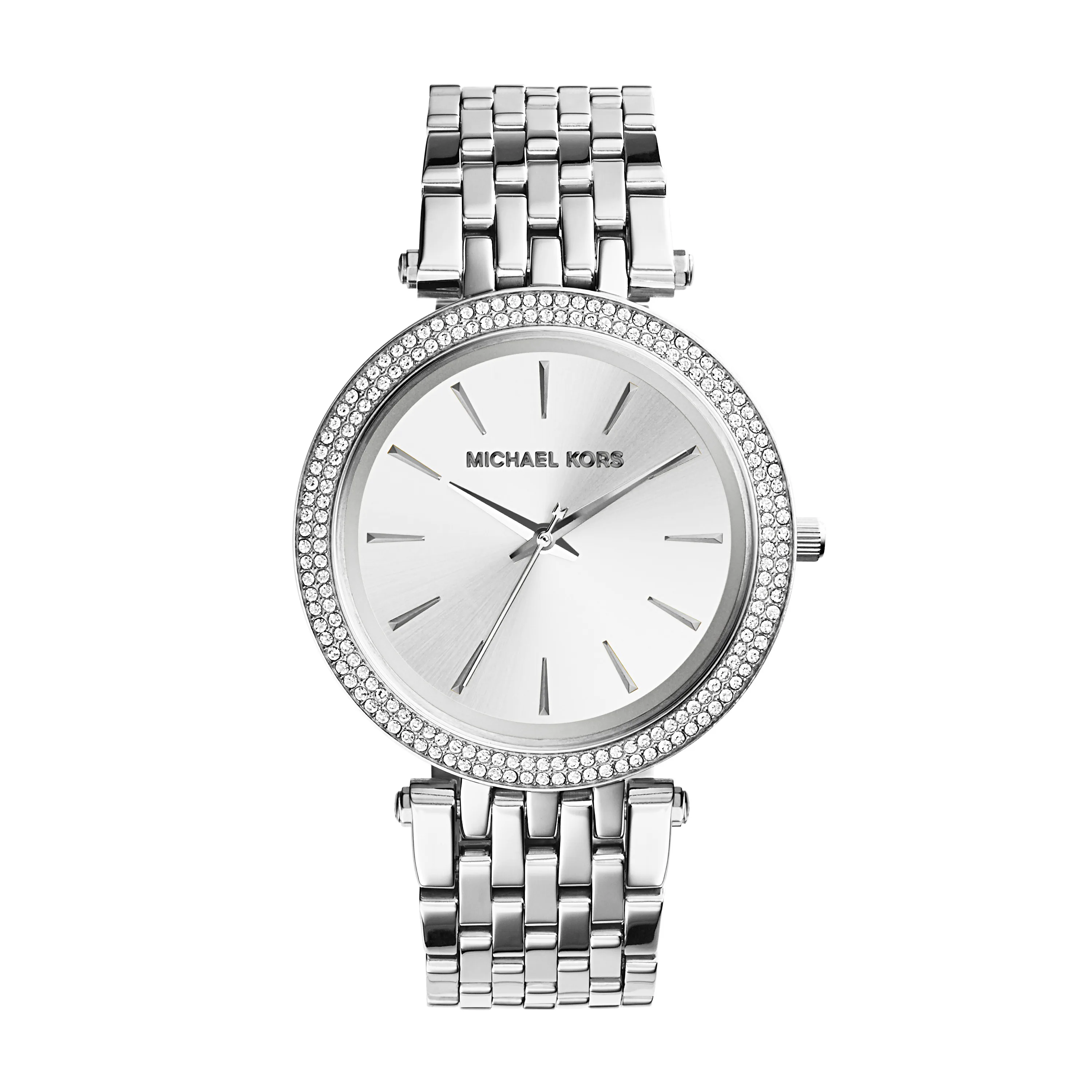 Michael Kors Ladies Darci Stainless Steel Watch w/Silver-Tone Dial