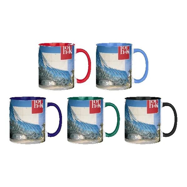 Barcelona 11oz Two Tone Mugs-Inner Handle color