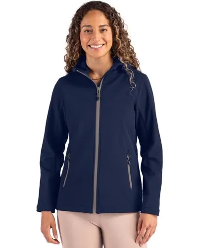 Clique Tempo Recycled Stretch Softshell Womens Hooded Jacket view 5