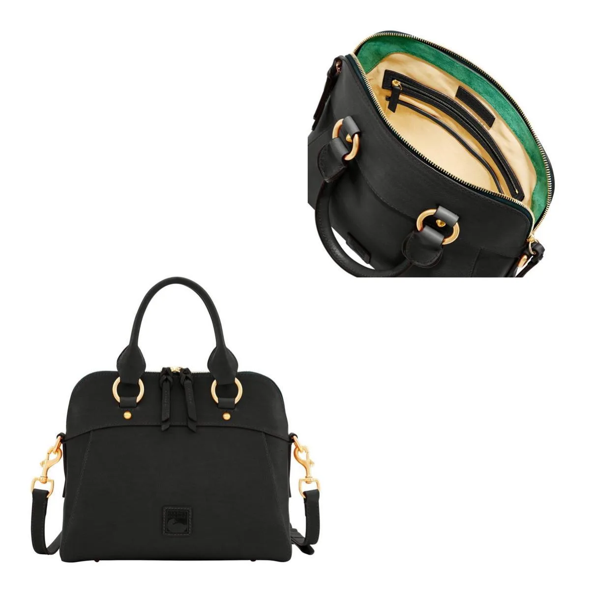 Dooney & Bourke Black Florentine Cameron Satchel