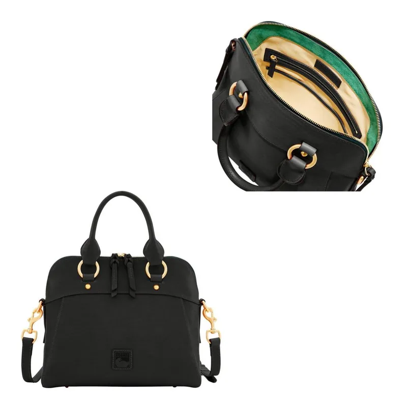 Dooney & Bourke Black Florentine Cameron Satchel