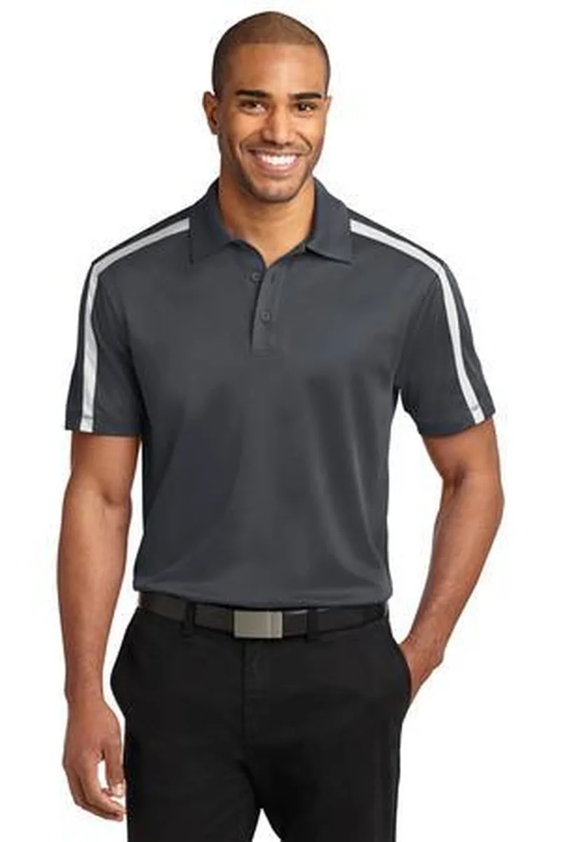 Port Authority® Silk Touch™ Performance Colorblock Stripe Polo.
