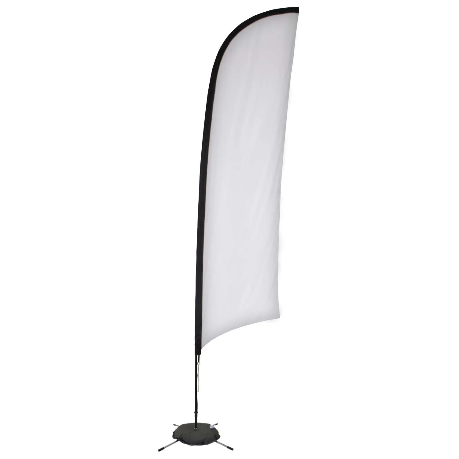 13' Elite Razor Nylon Sail Sign Flag, 1-Sided, Scissor Base view 2