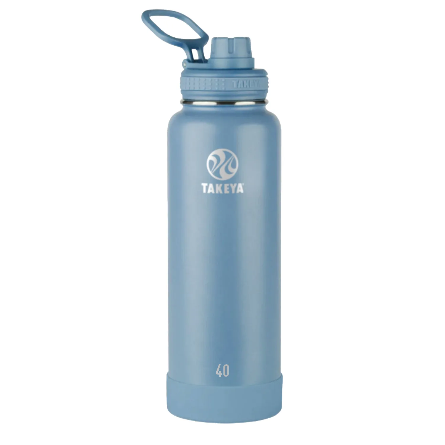 40 oz Takeya® Stainless Steel Insulated Active Water Bottle w/ Spout Lid view 4