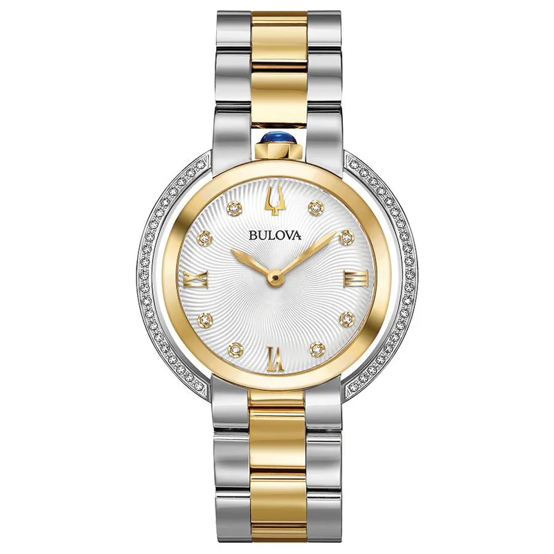 Bulova Watches Ladies' Rubaiyat Bracelet Watch w/Diamond Case