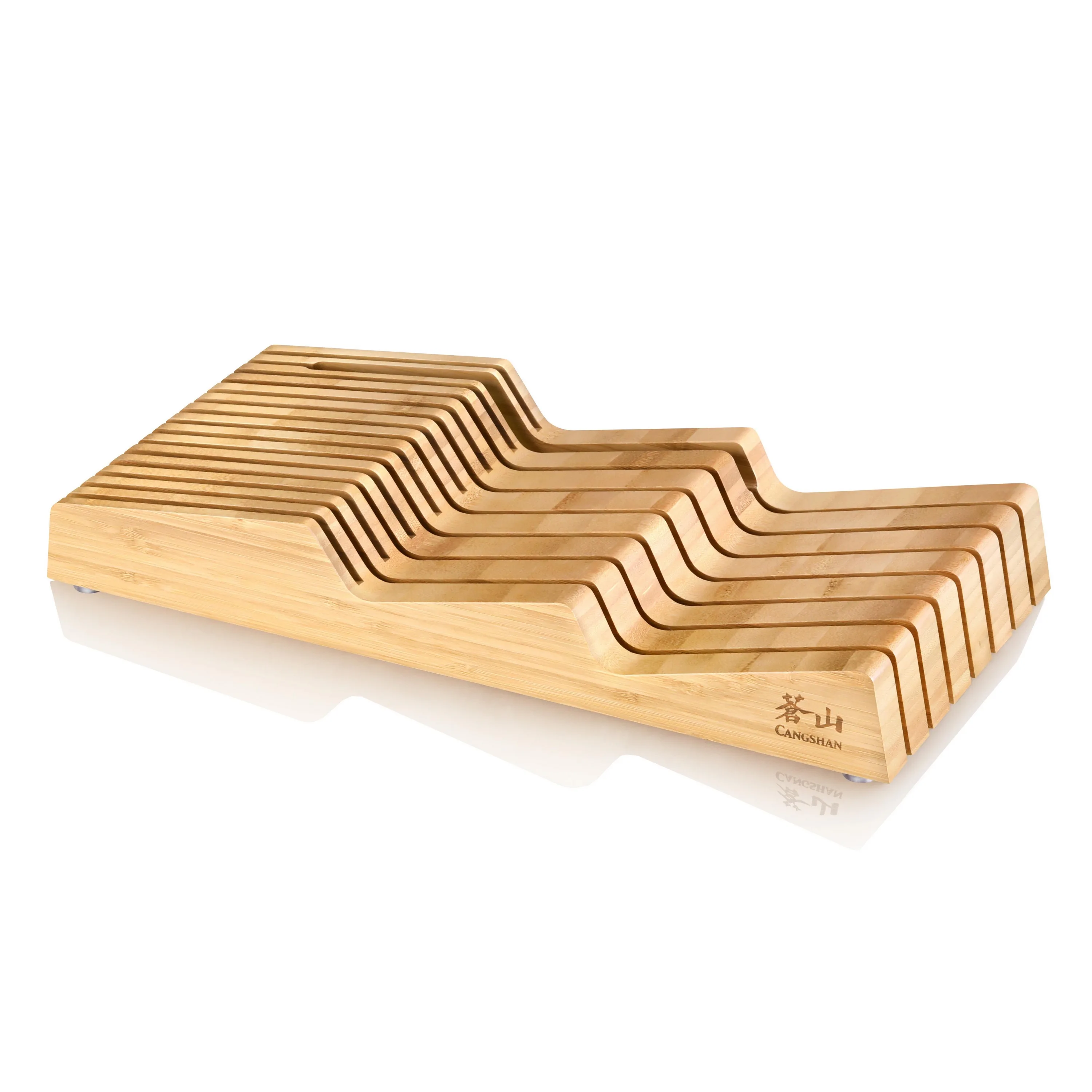 Cangshan 15-Slot Bamboo In-Drawer Knife Organizer