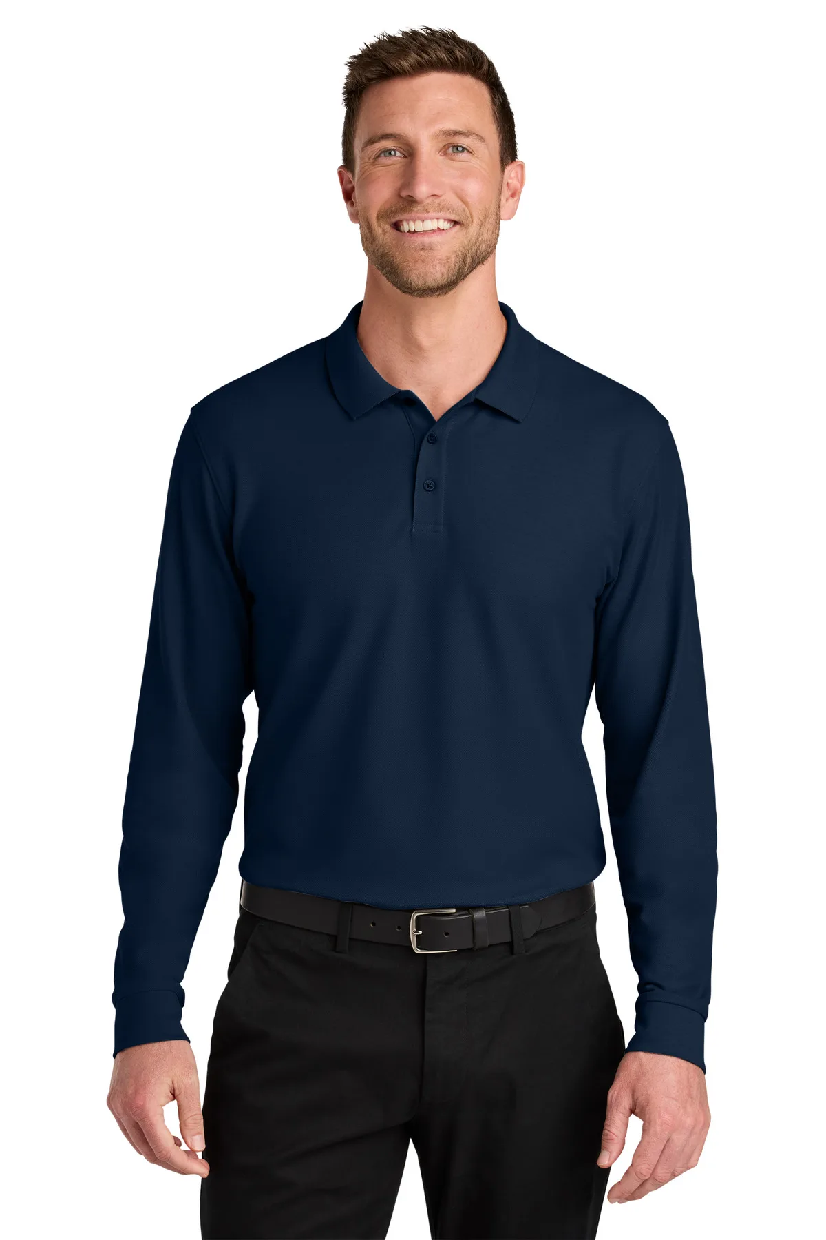 Port Authority® Wearever Signature Pique Long Sleeve Polo view 7