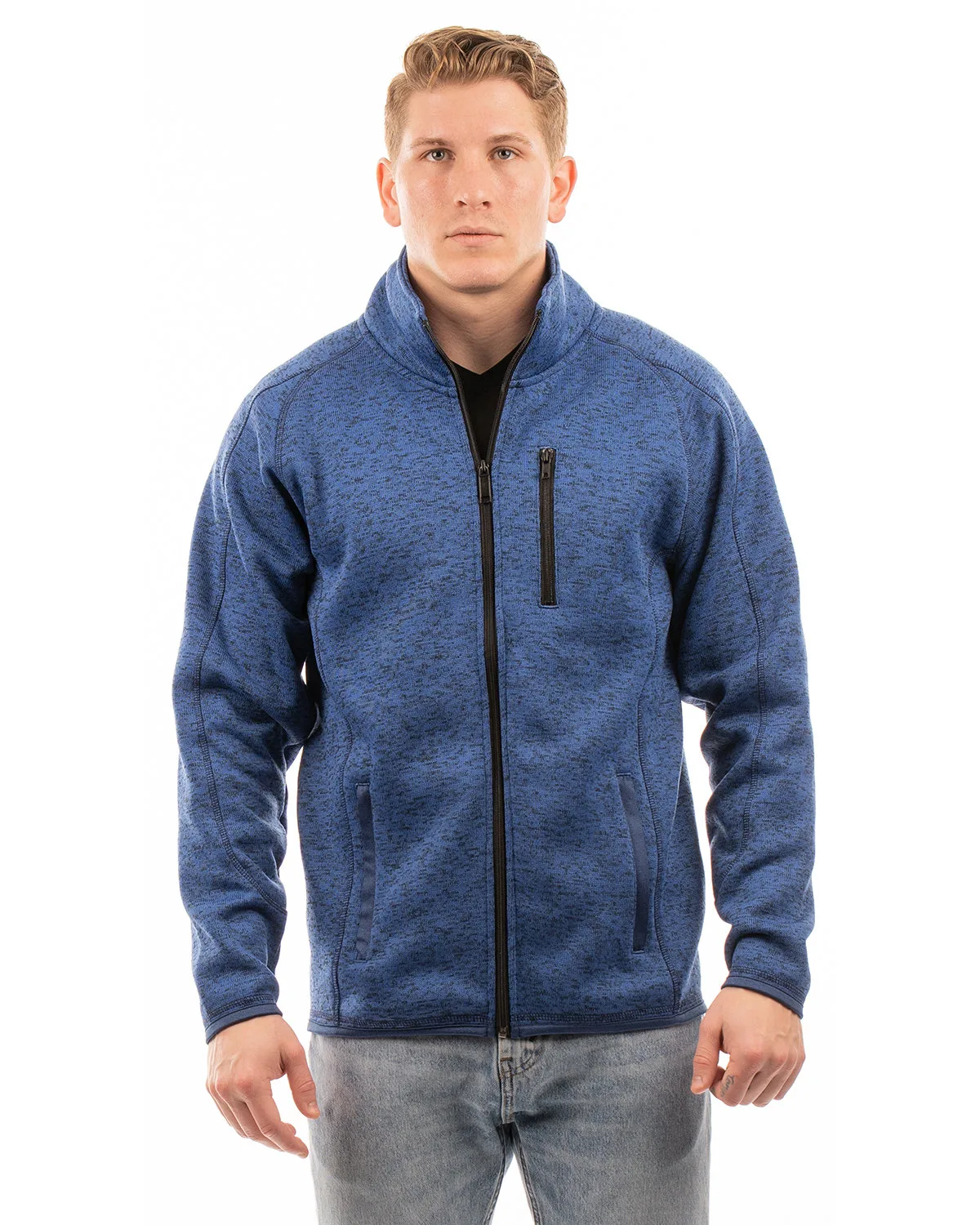 Burnside Men's Sweater Knit Jacket view 5