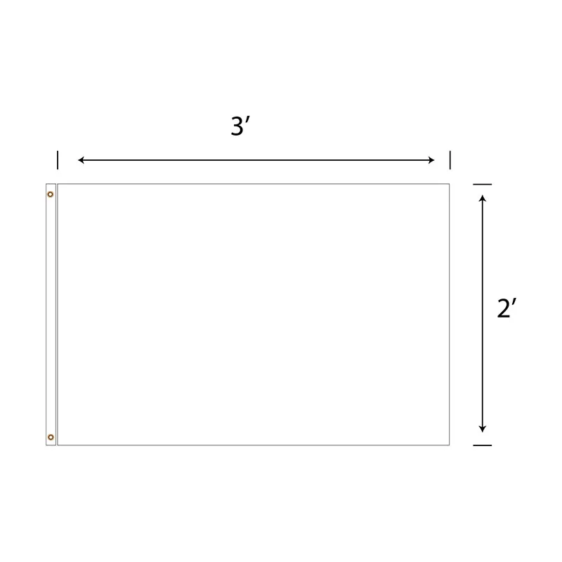 DisplaySplash 2'x3' Flag - Single Sided view 2
