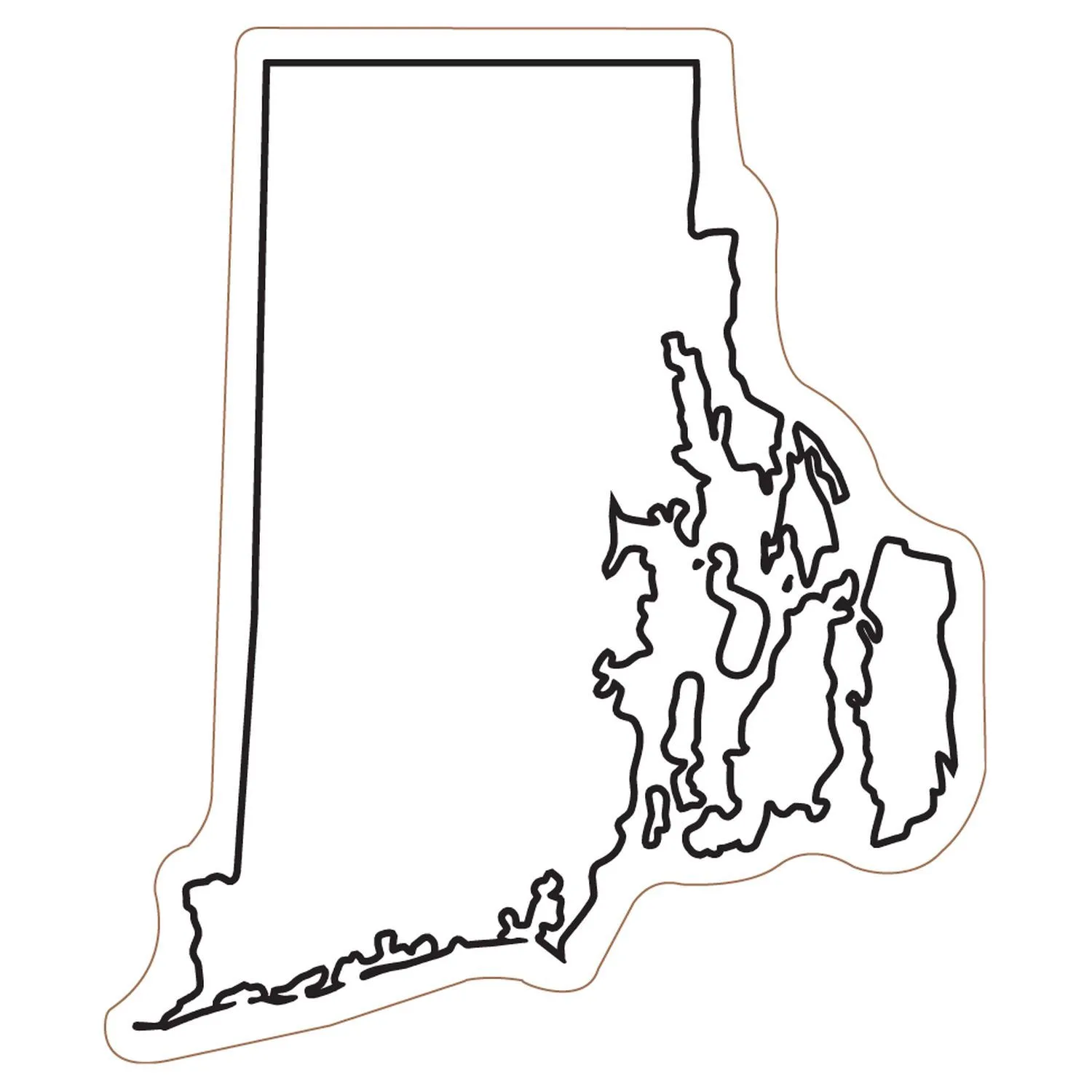 Rhode Island State Magnet view 2