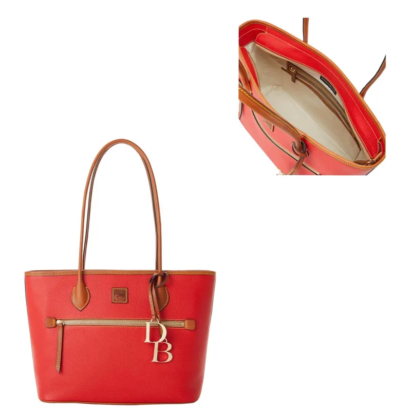 Dooney & Bourke Pebble Grain Tote Bag - Red