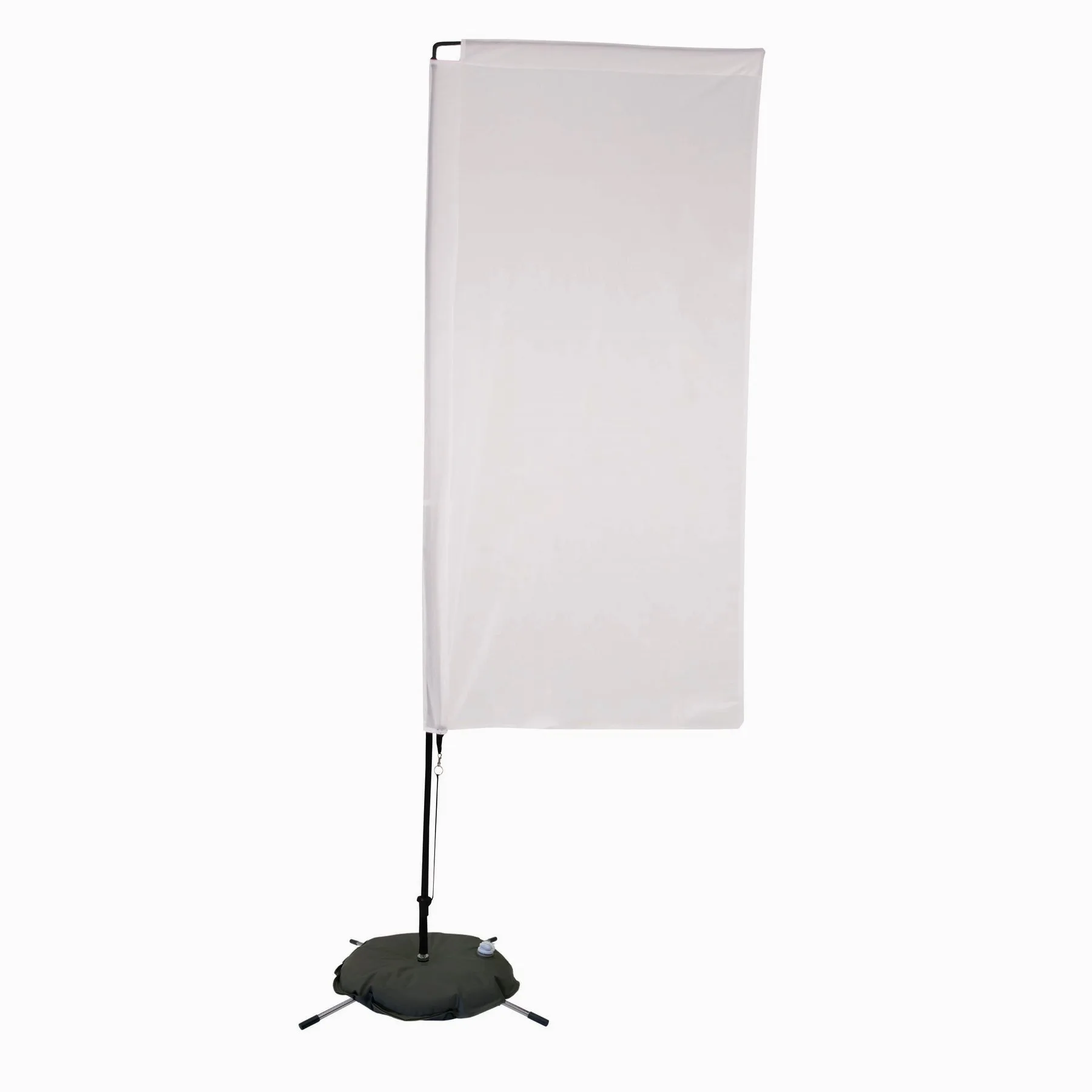 7' Streamline Rectangle Sail Sign Flag, 1-Sided, Scissor view 2