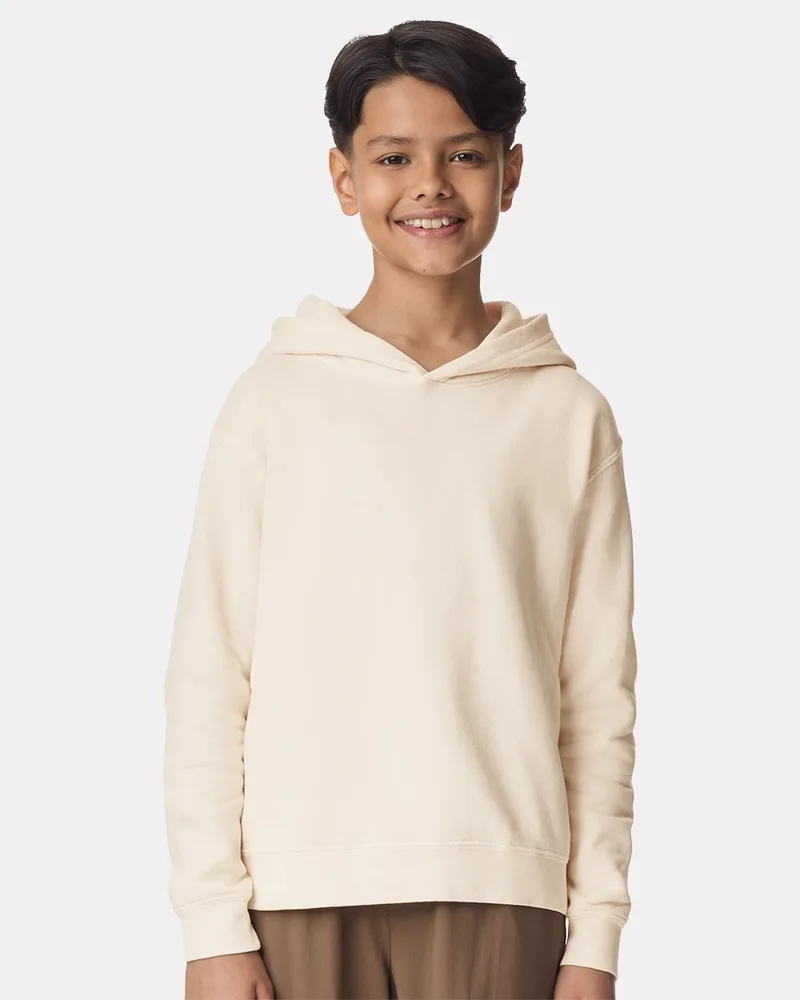 Comfort Colors® Youth Garment-Dyed Lightweight Fleece Hooded Sweatshirt view 2