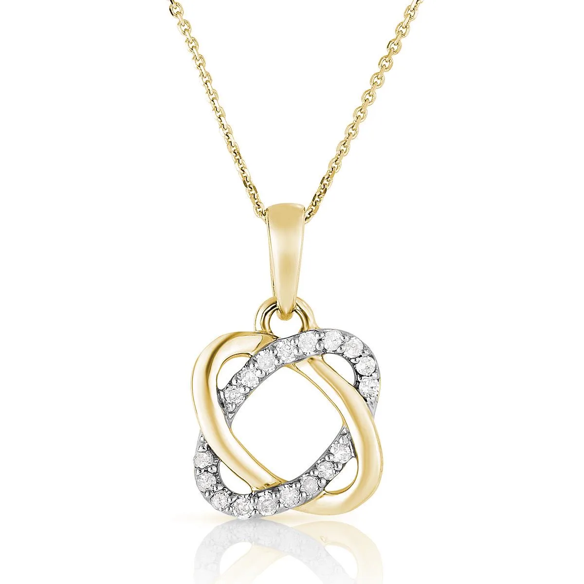 Jilco Inc Diamond Infinity Necklace - Yellow Gold