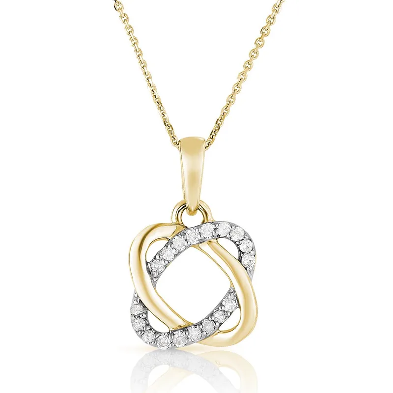 Jilco Inc Diamond Infinity Necklace - Yellow Gold