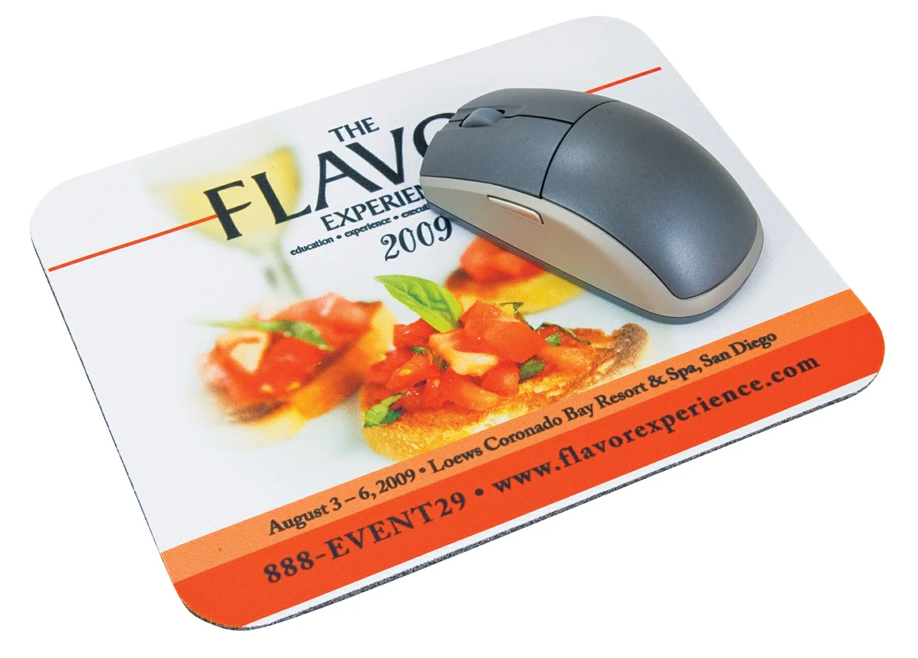 9"x7 1/4" 4CP Natural Rubber Mousepad