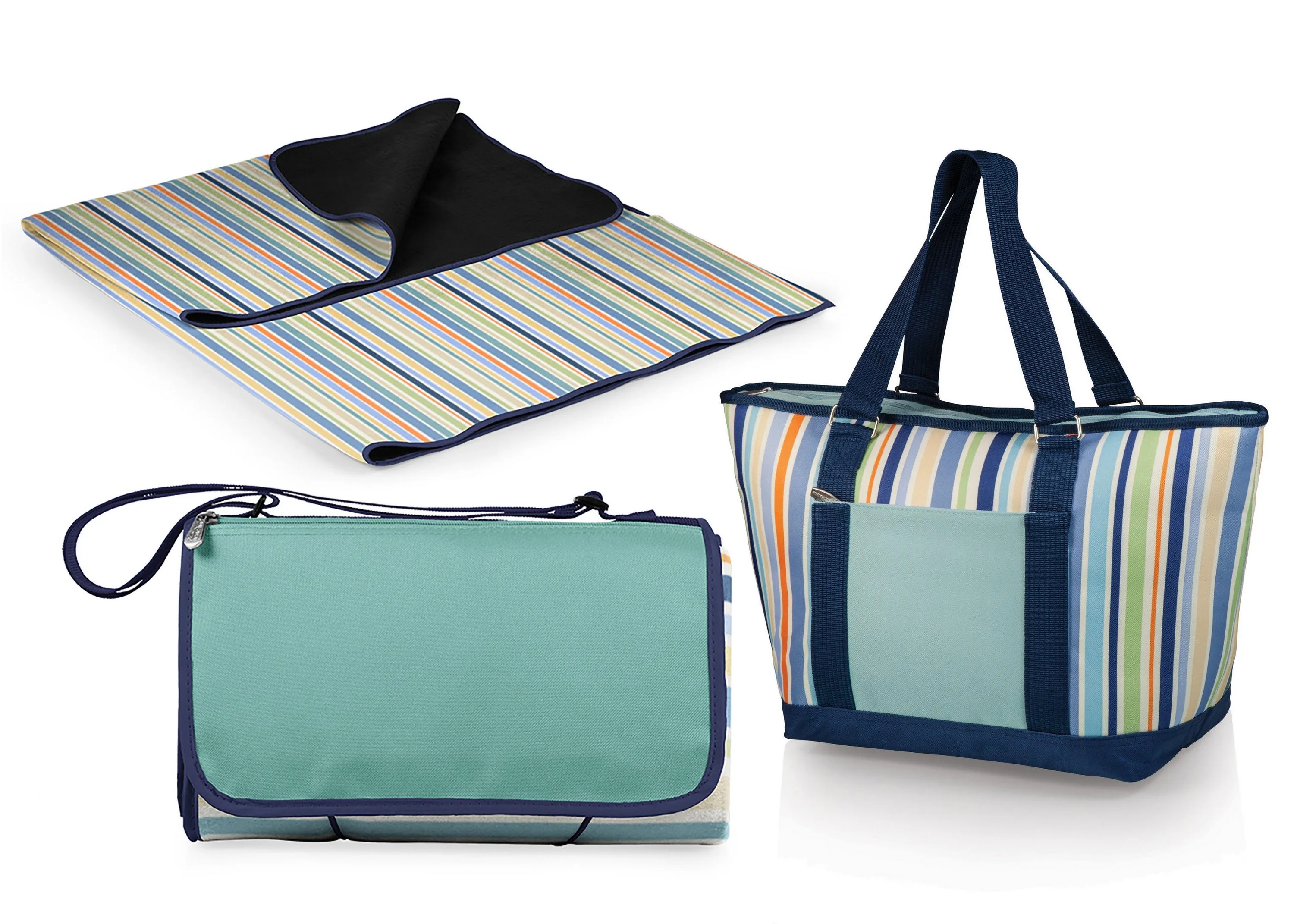 Oniva Outdoor St Tropez Picnic Blanket & Topanga Cooler Tote Bag