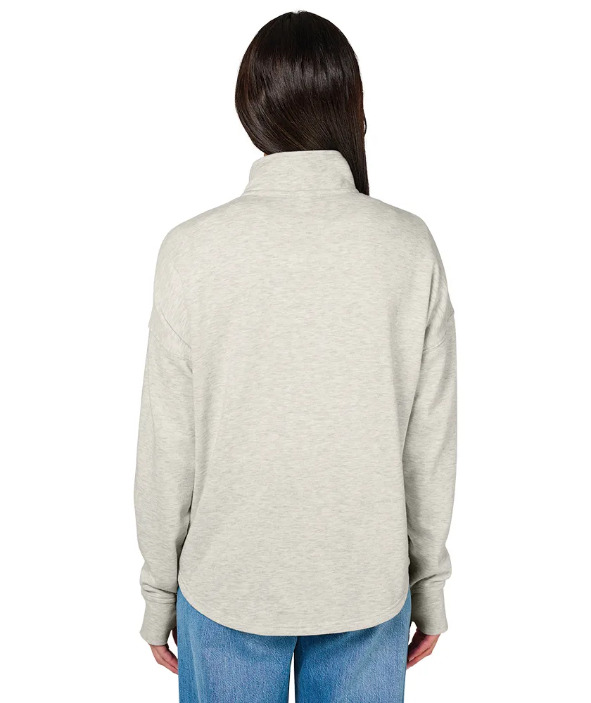Oatmeal Heather Beige Back