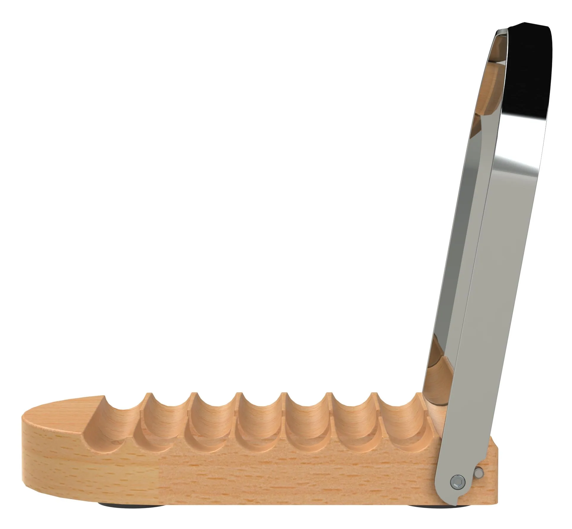 Jeanne Fitz Jeanne Fitz Spoon Rest & Pot Lid Holder, Beechwood & Stainless Steel