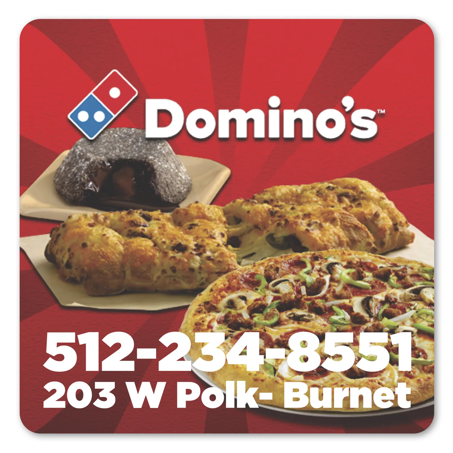 2.5 X 2.5" Sq Perm Standard Label