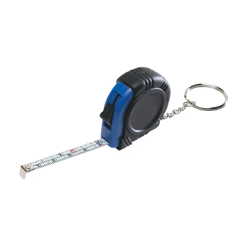 Rubber Tape Measure Key Tag With Laminated Label view 2