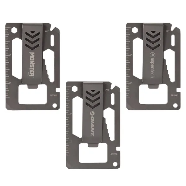 Bridger 9-in-1 Laser Engraved Money Clip Multitool