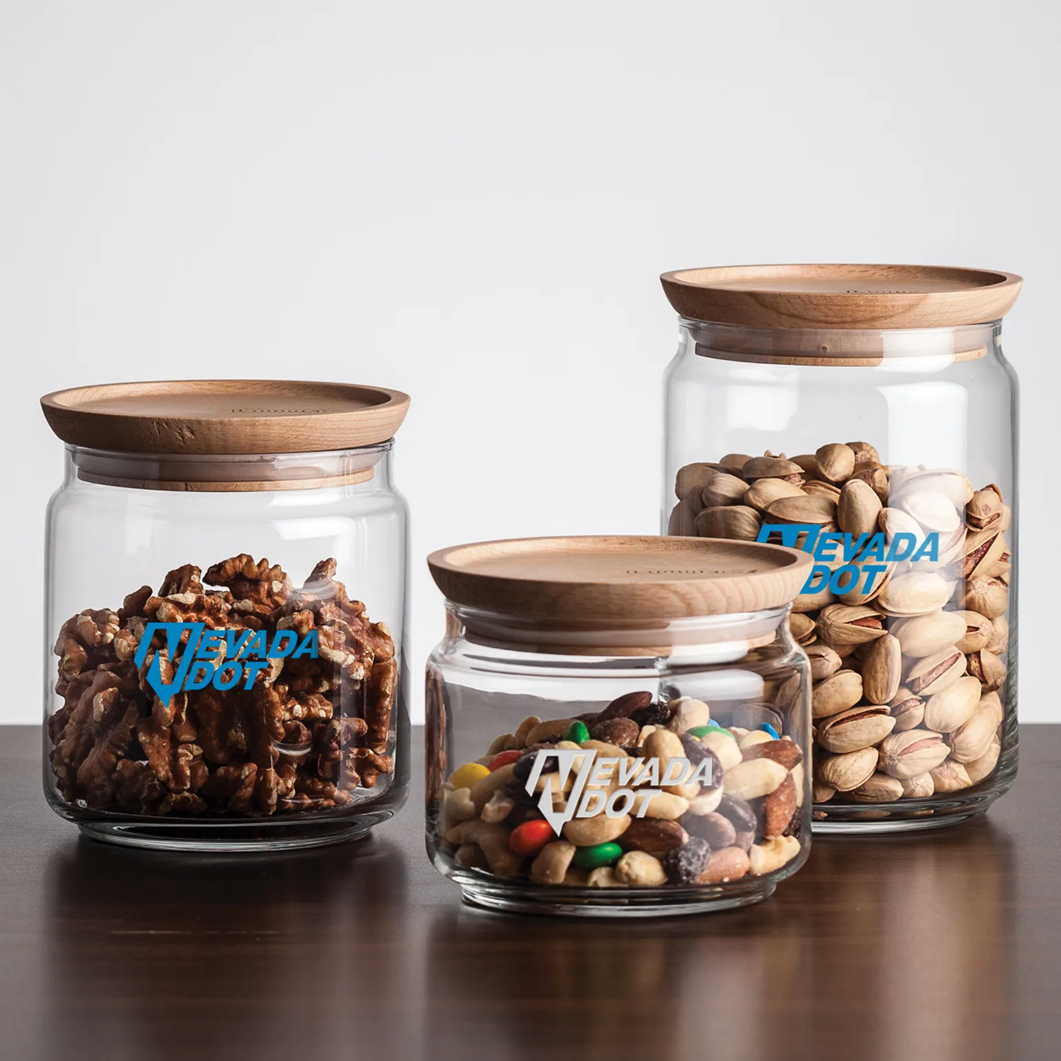 Finch Jar with Wooden Lid