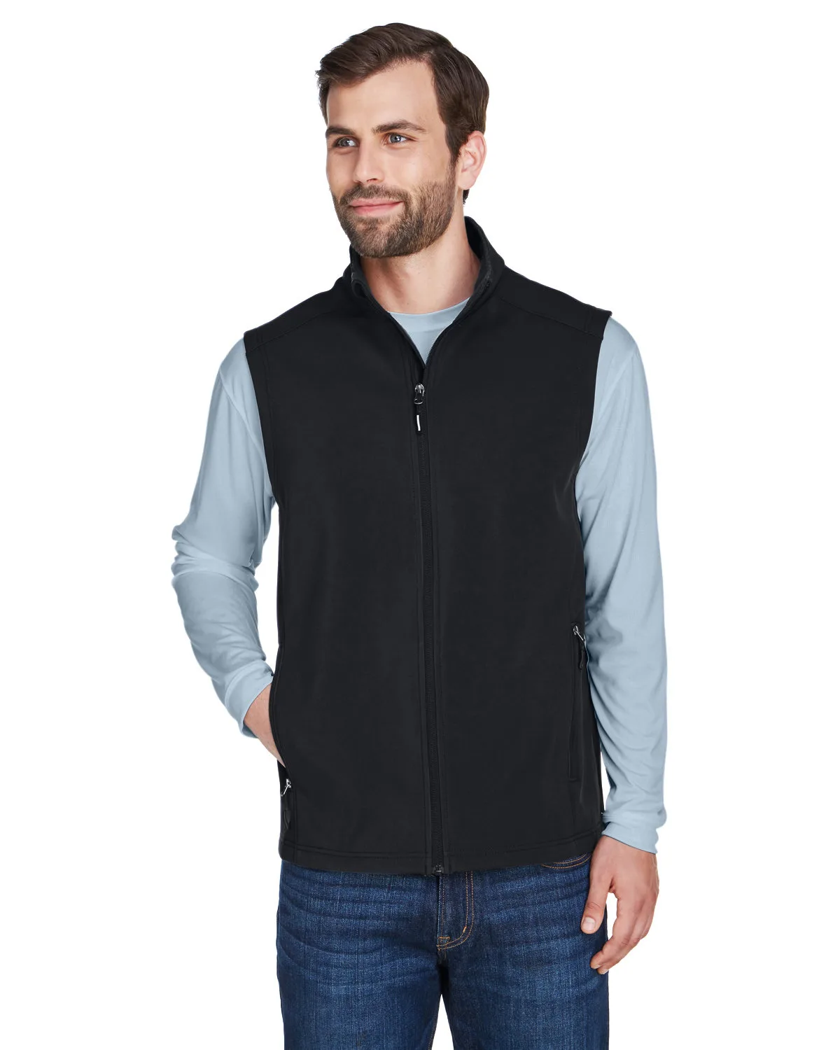 CORE365™ Men's Cruise Two-Layer Fleece Bonded Soft Shell Vest