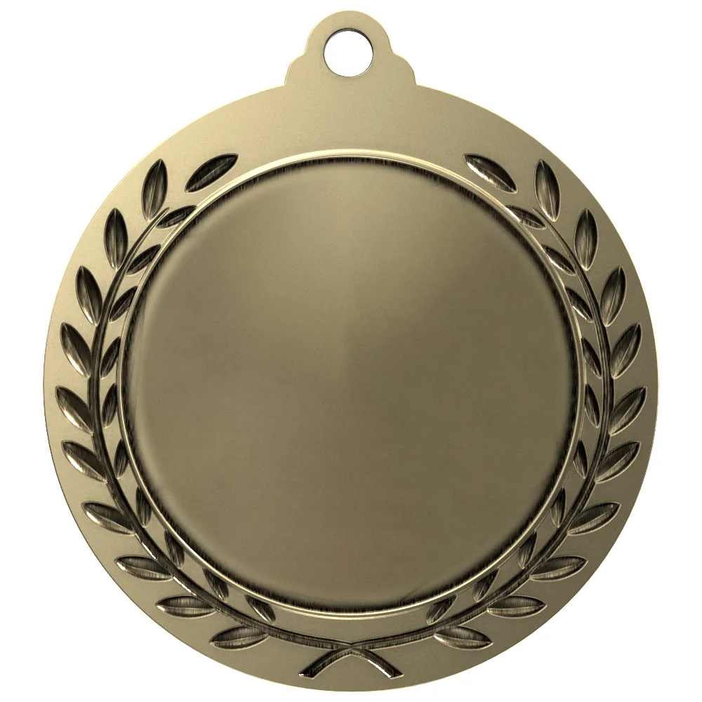 Antique' Volleyball Wreath Award Medallion (2-3/4") view 2