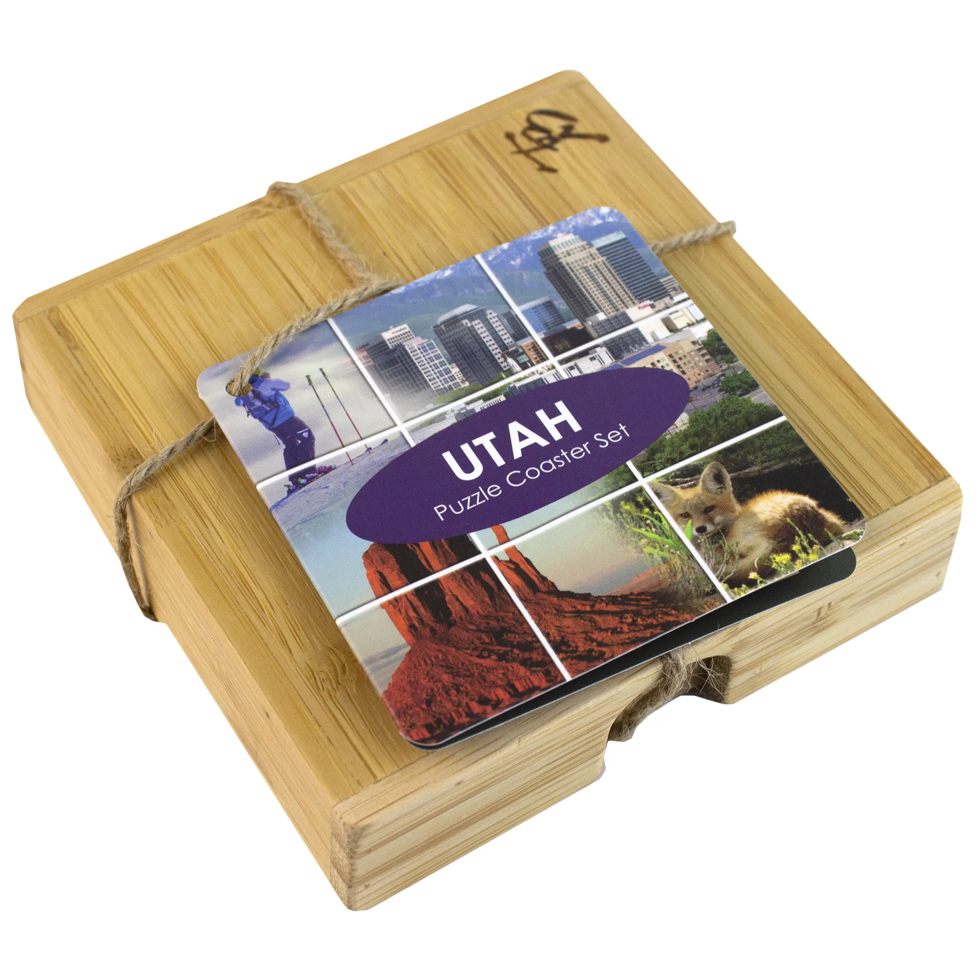 Utah Puzzle Coaster Set view 4