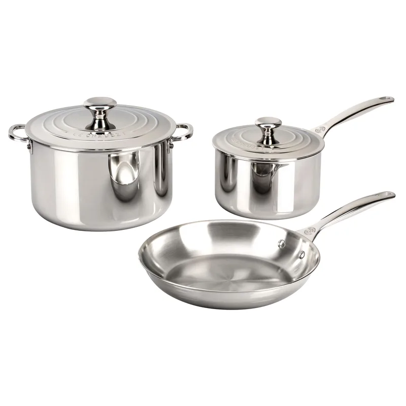 Le Creuset 5Pc Signature Stainless Steel Cookware Set