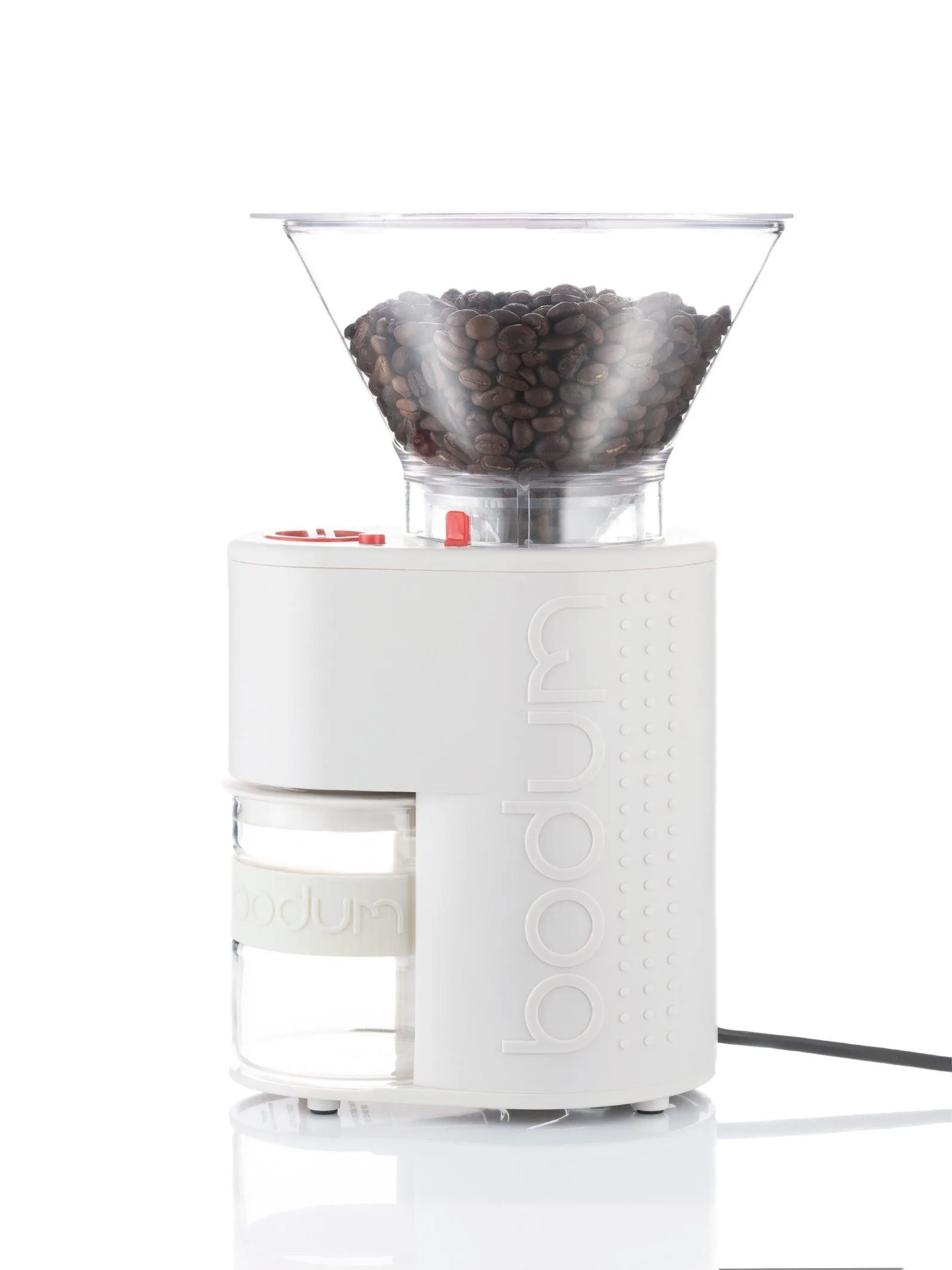 Bodum Bistro Electric Burr Coffee Grinder Off White