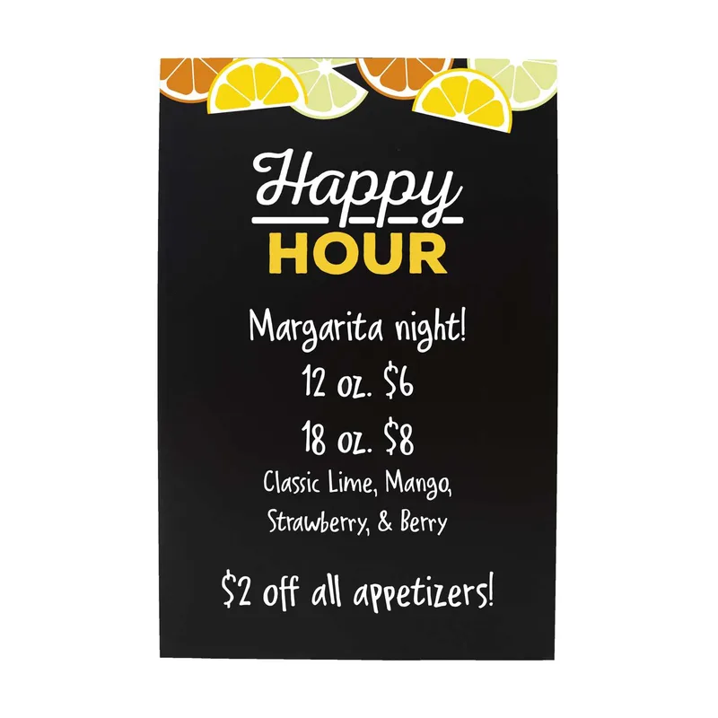Signicade Deluxe Imprinted Chalkboard Insert (Single-Sided)