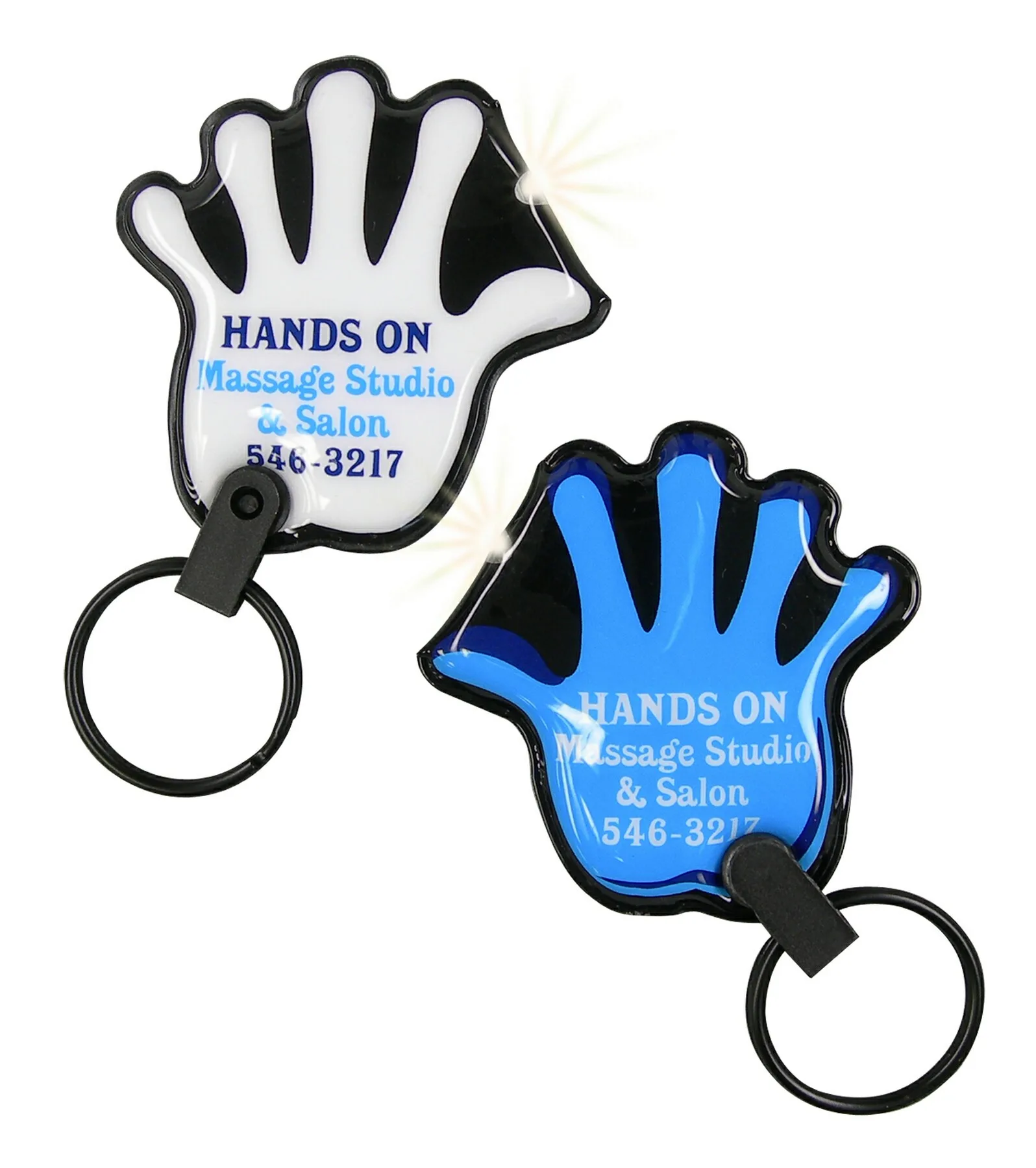 ShapeLights™ Color-A-Shape Key Ring Flashlight (Hand)