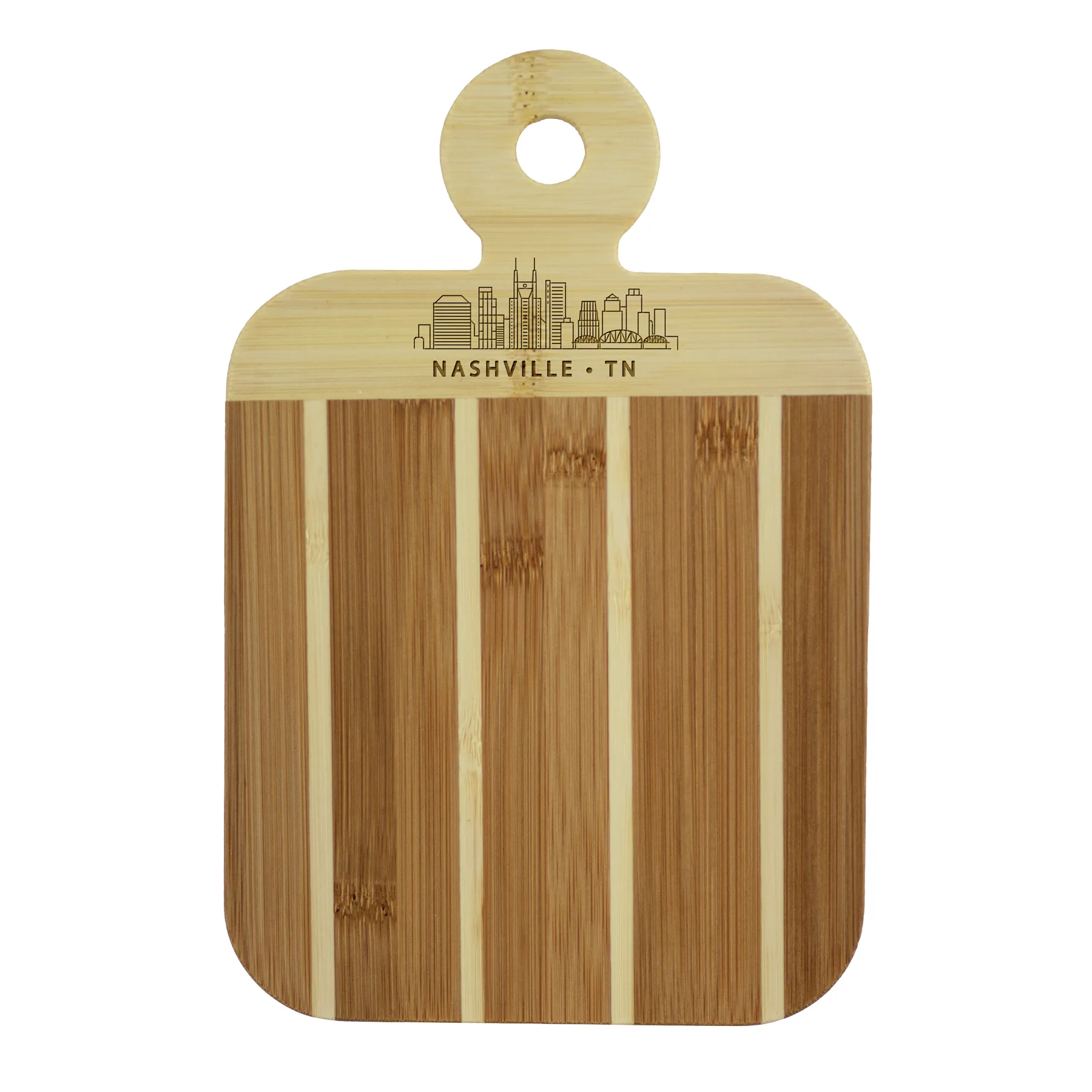 Striped Paddle Nashville City Skyline Board