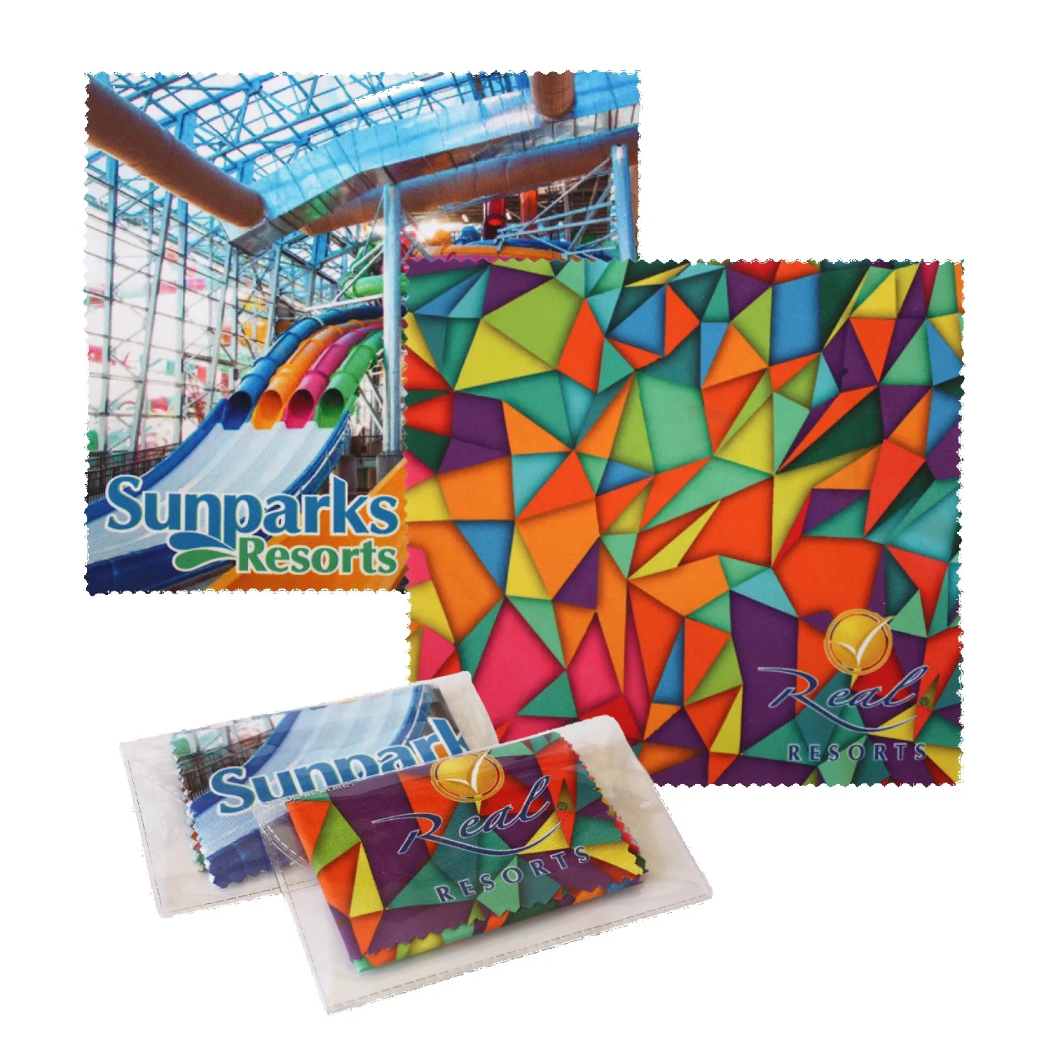 Sublimated Microfiber Cleaning Cloth w/Case