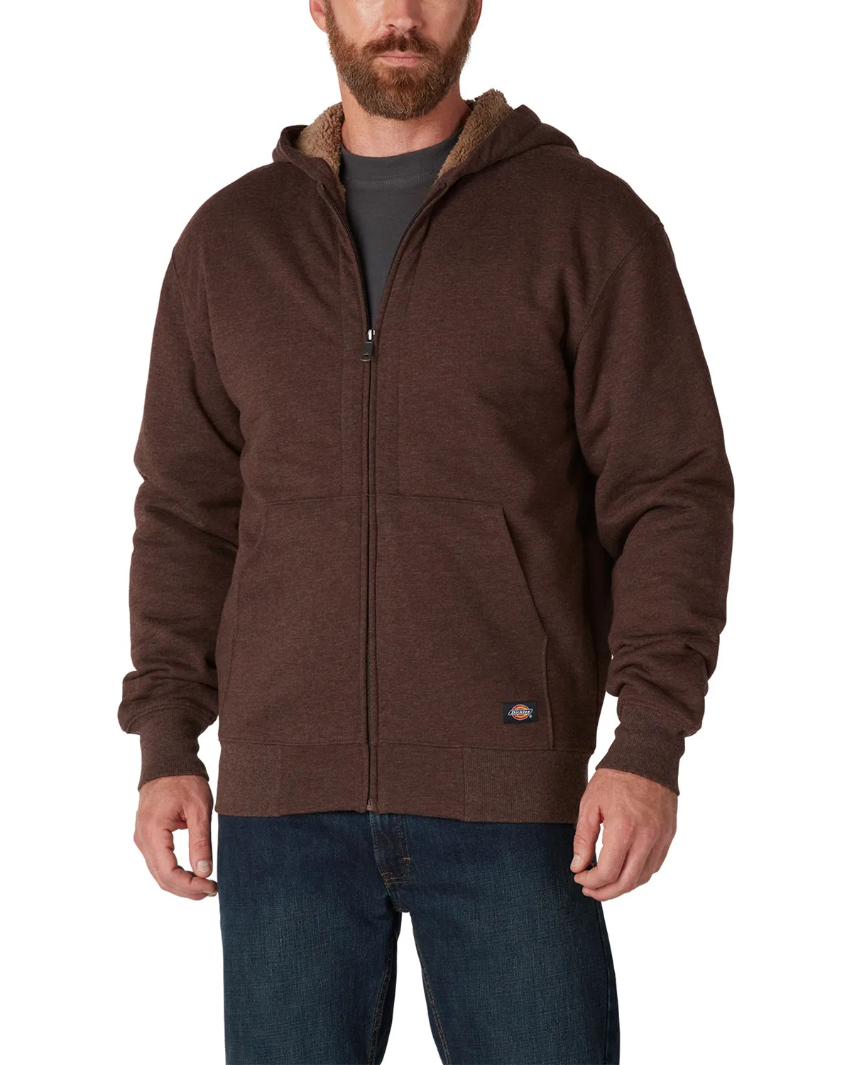 Williamson-Dickie Mfg Co Men's Fleece-Lined Full-Zip Hooded Sweatshirt view 2
