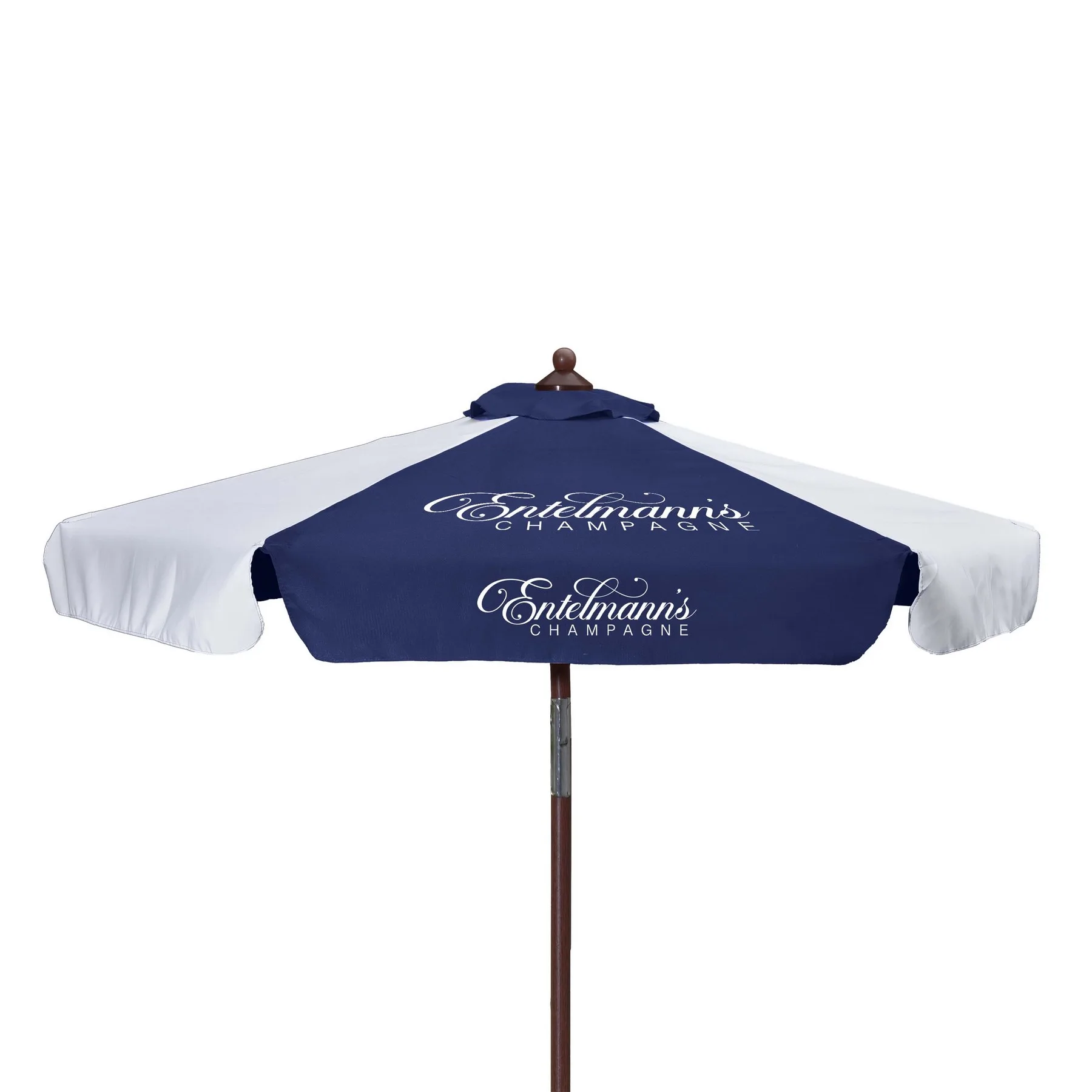 7' Wood Look Tilting Market Umbrella Kit With Valance 2 Imp view 3