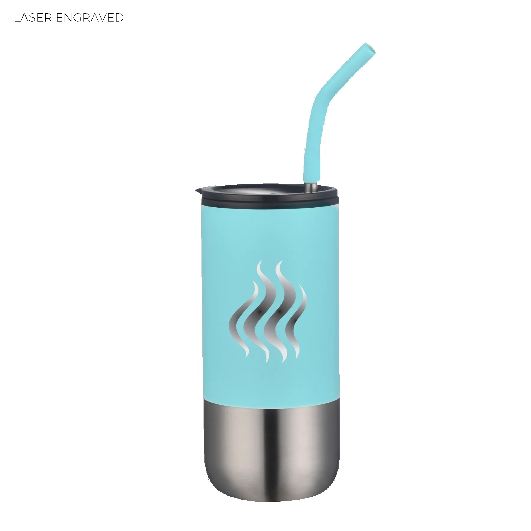 16 Oz. Double Wall Tumbler w/Straw view 3