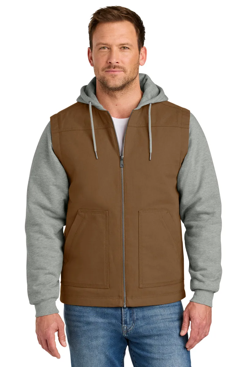 CornerStone® Duck Fleece Full-Zip Hooded Jacket view 2