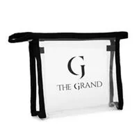 PVC Toiletry Bag — Clear/Gold