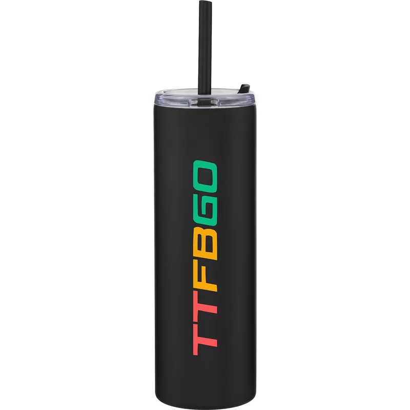 16 oz Lane Travel Tumbler (Matte Black)