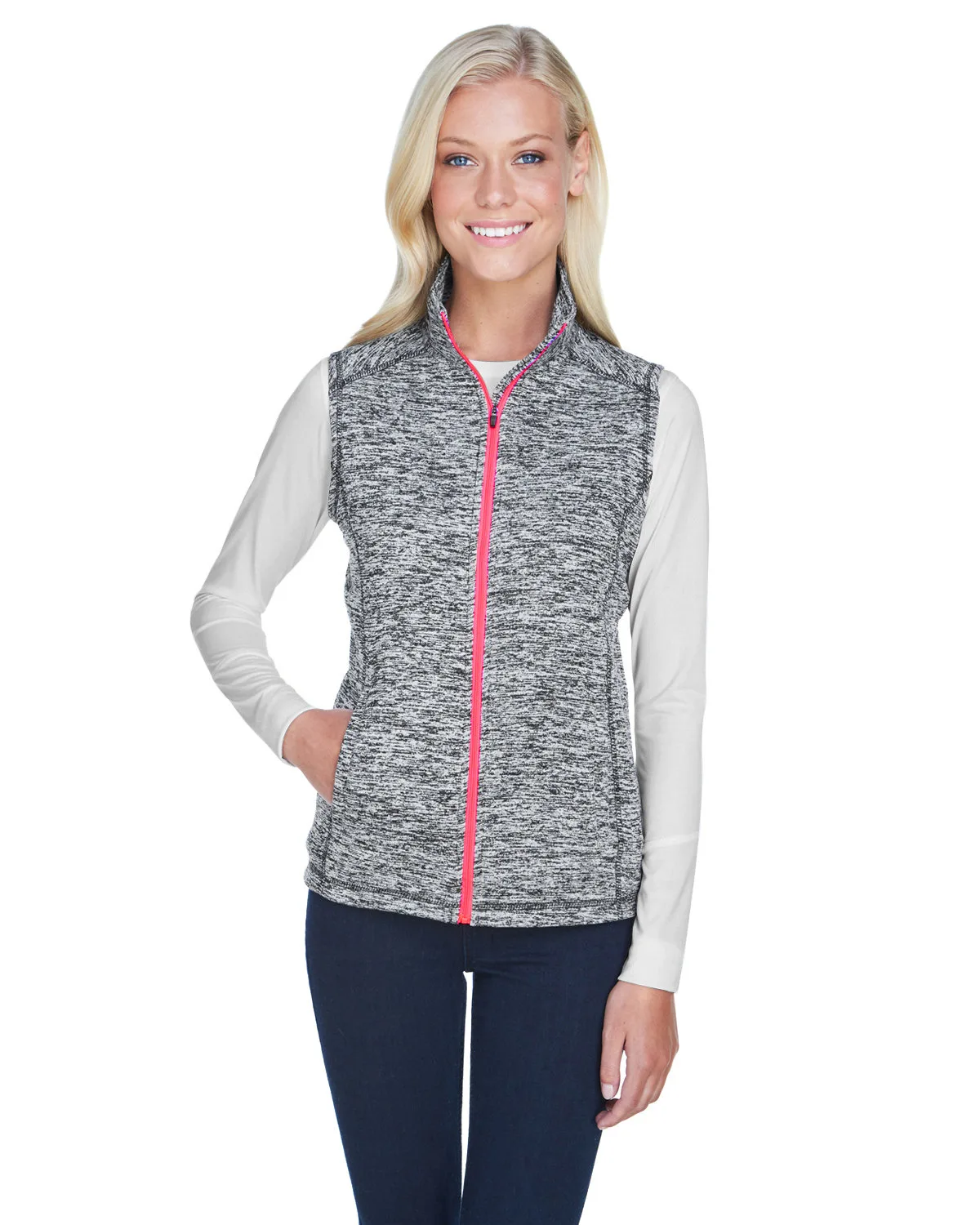 J AMERICA Ladies' Lasic Cosmic Fleece Vest