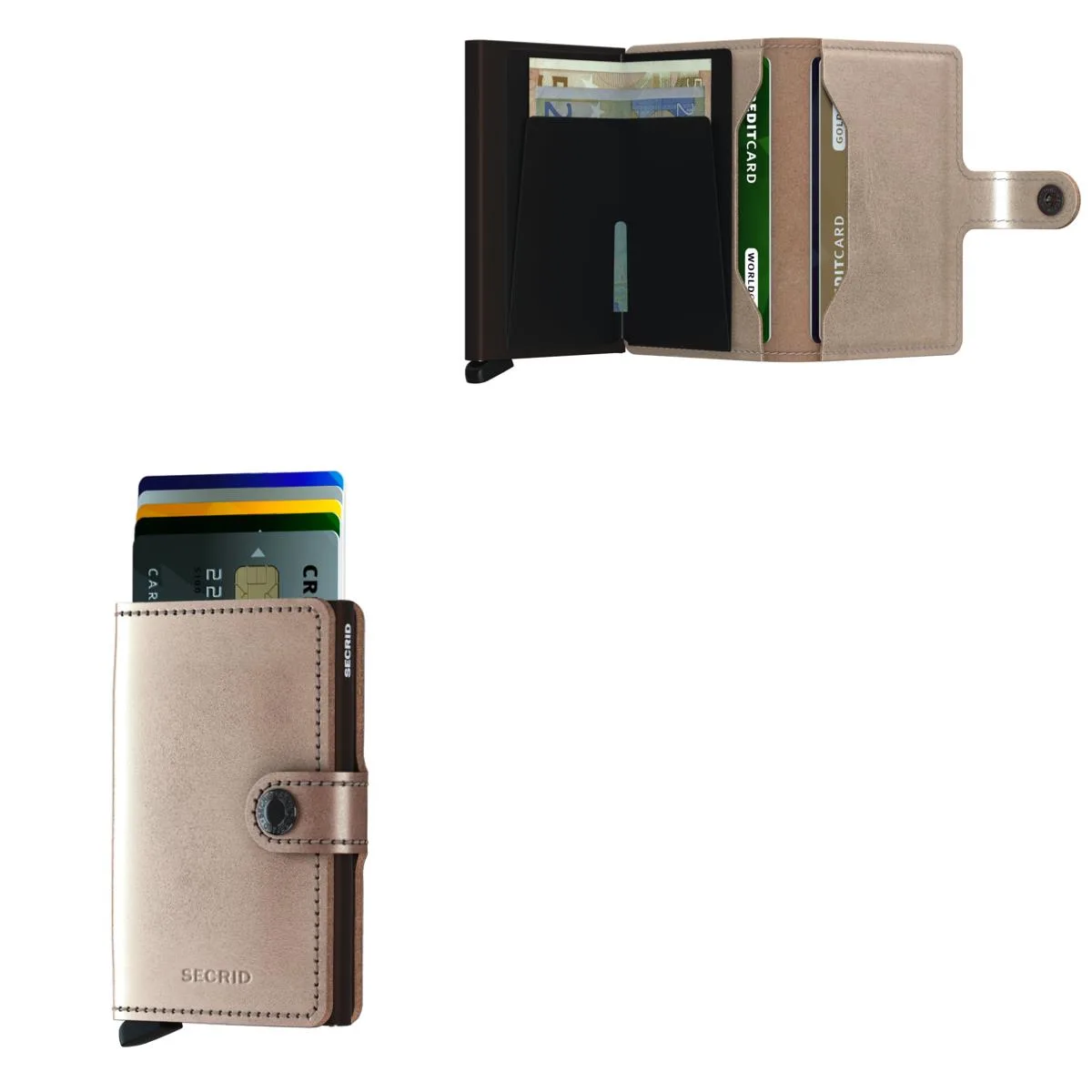Secrid Miniwallet Metallic Finish - Bronze