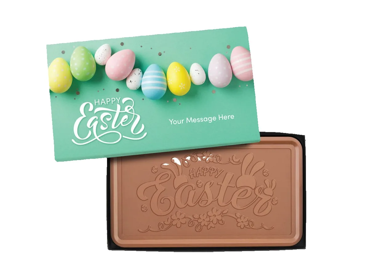 Happy Easter Epic 1lb. Chocolate Bar with Personalized Packaging