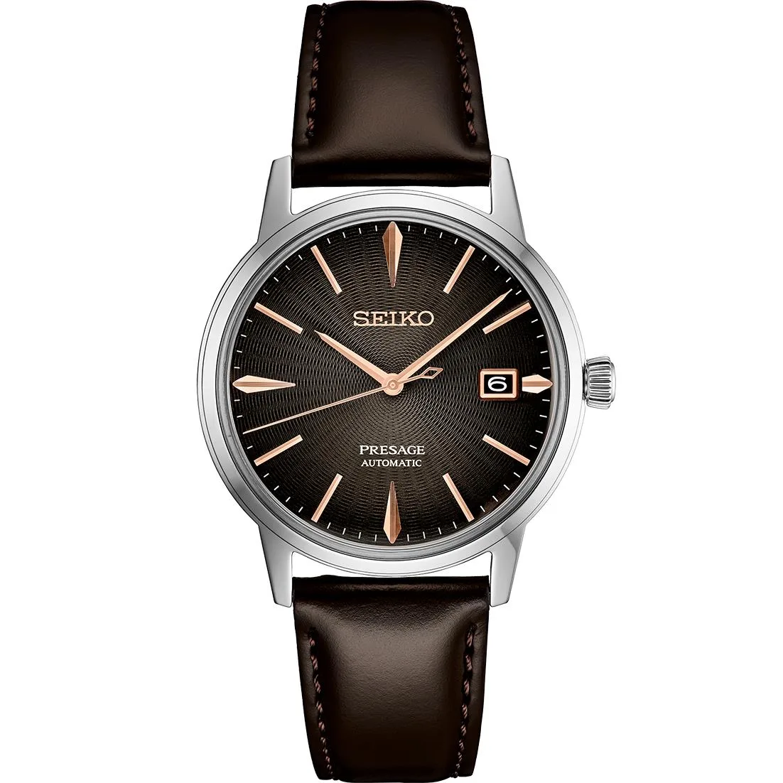 Seiko Watch Presage Cocktail Time Ss Automatic Charcoal Dial