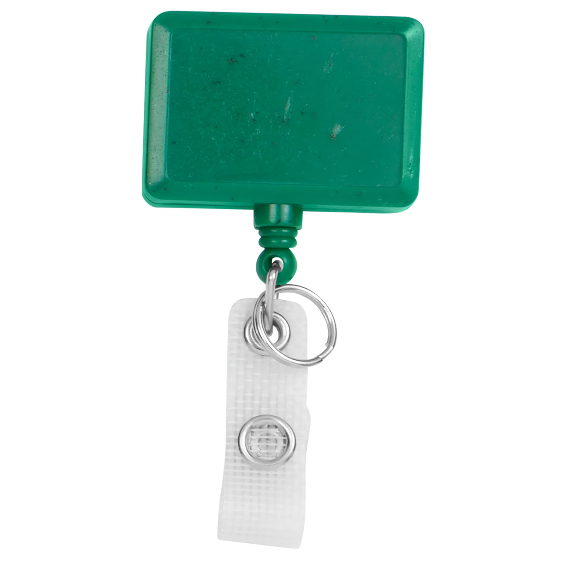 Hemp Jumbo Rectangle Retractable Badge Reel view 2
