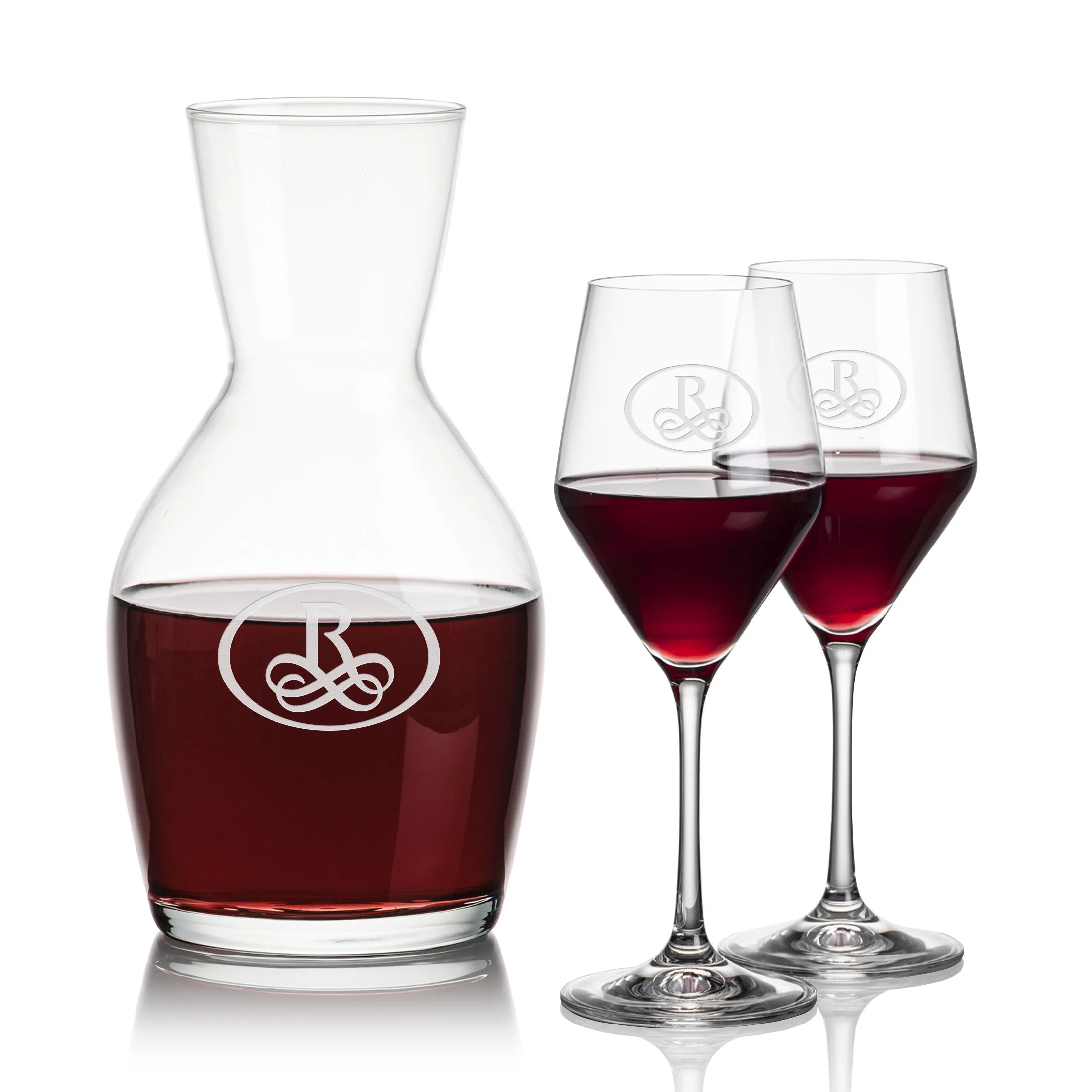 Stemmed Set, Bengston Wine Set, Carafe & 2 Wine