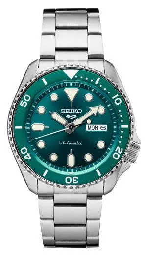 Seiko Watch 5 Sport - Silver/Green